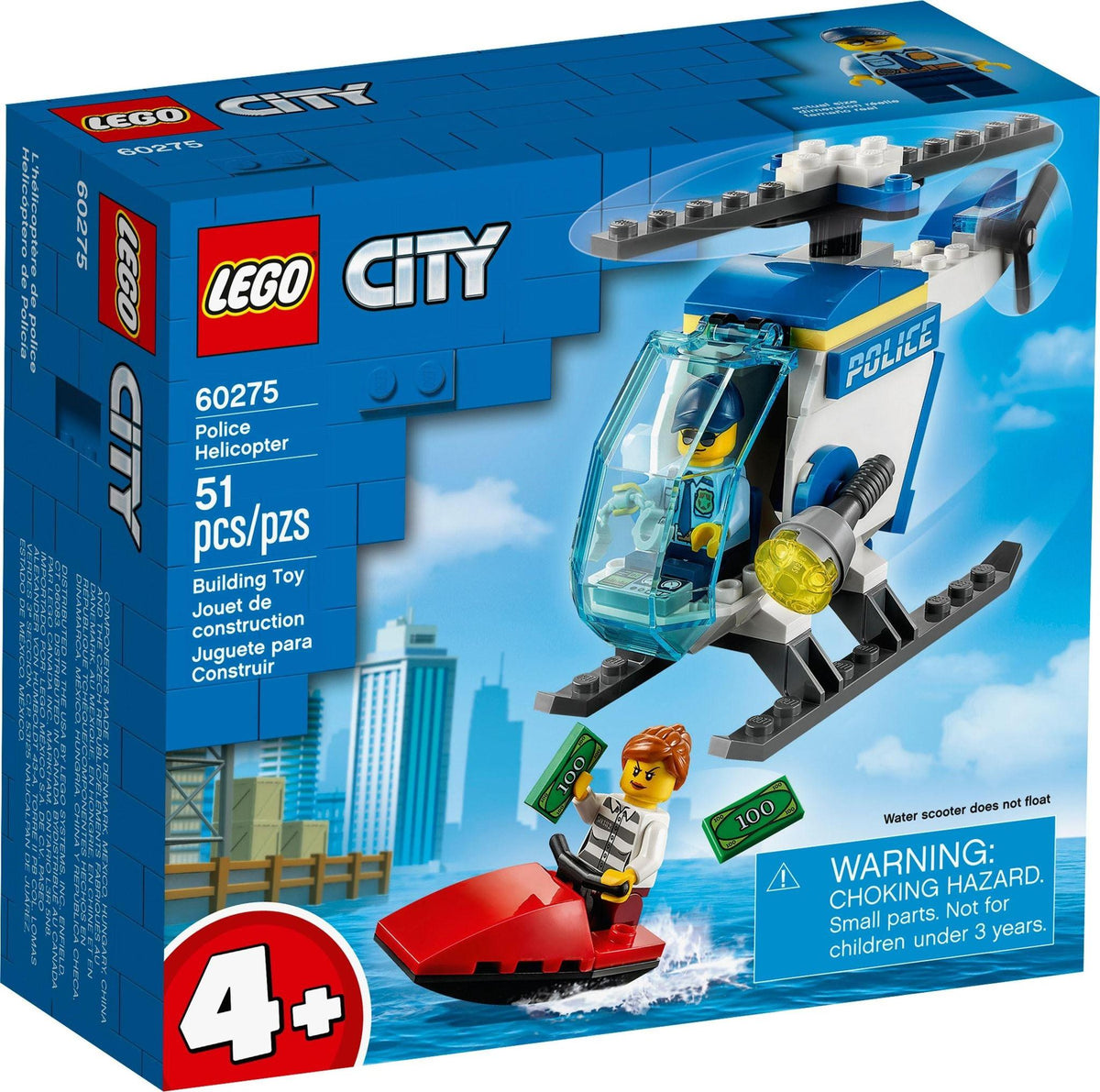 D10-60275 DAMAGED Police Helicopter