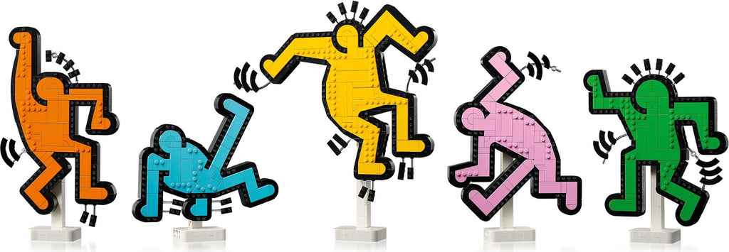 U-31216 USED Lego Art- Keith Haring - Dancing Figures