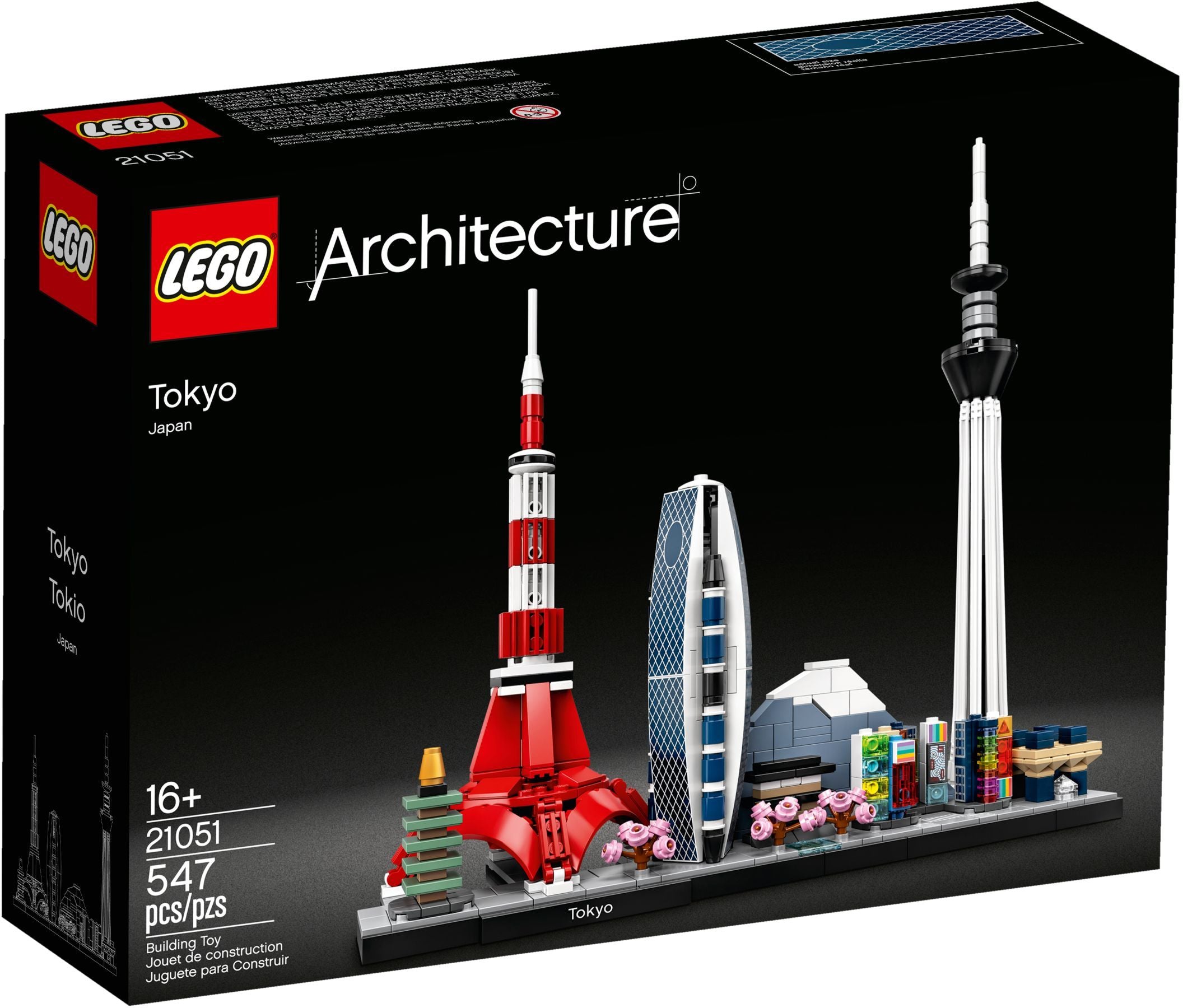D10-21051 Damaged Lego Architecture Tokyo