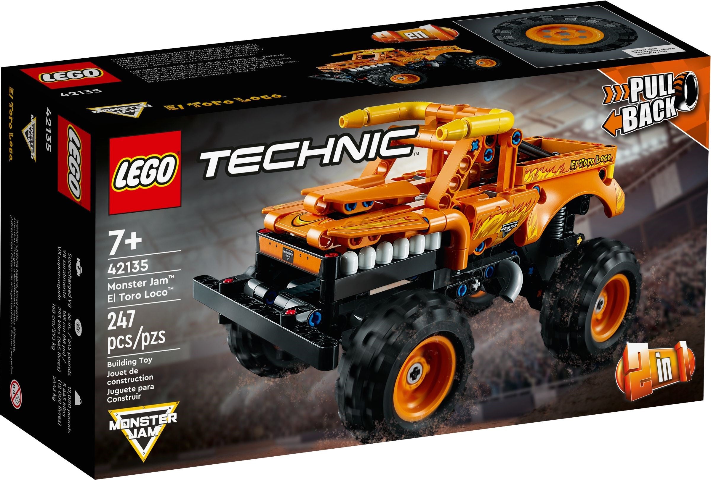 D15-42135 DAMAGED Monster Jam El Toro Loco
