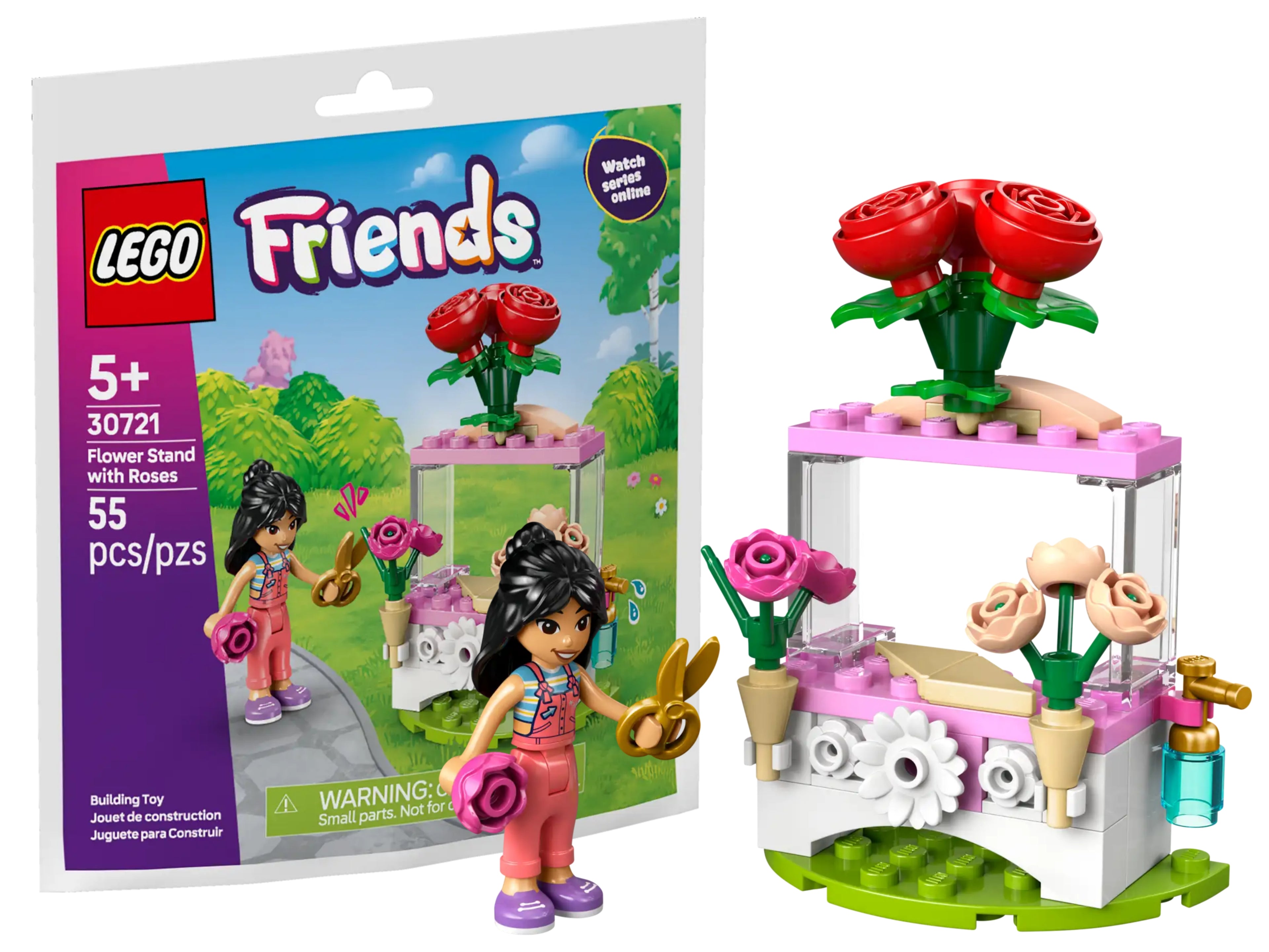 30721 Friends Flower Stand with Roses Polybag