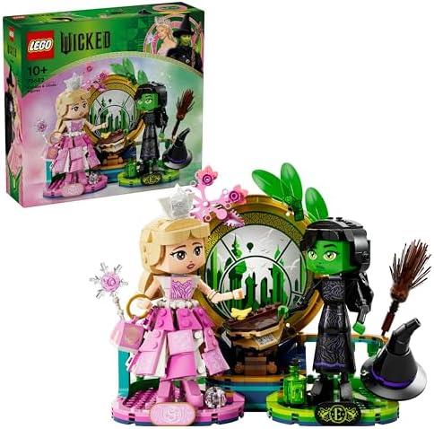 75682 LEGO Wicked Elphaba and Glinda Figures, Imaginative Building Kit for Kids