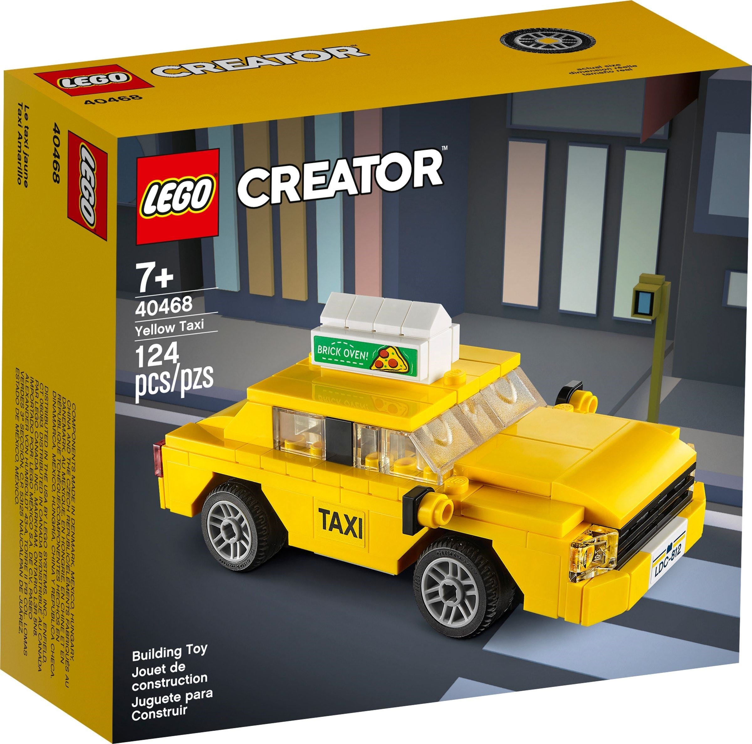 40468 Lego Yellow Taxi