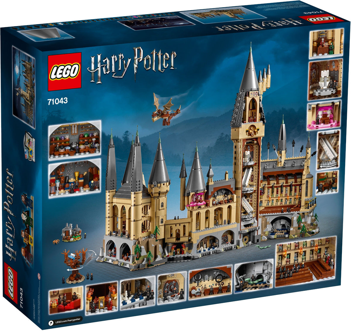 D20-71043 Damaged Harry Potter Hogwarts Castle