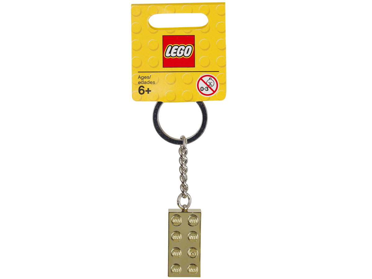 850808 Lego 2x4 Gold Brick Keychain