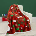 5008992 Lego Christmas Sherpa-Backed Throw