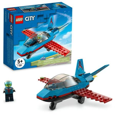 60323 Stunt Plane Building Toy Set for Kids, Boys