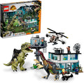 U-76949 USED LEGO Jurassic World Dominion Giganotosaurus & Therizinosaurus Attack (read description)
