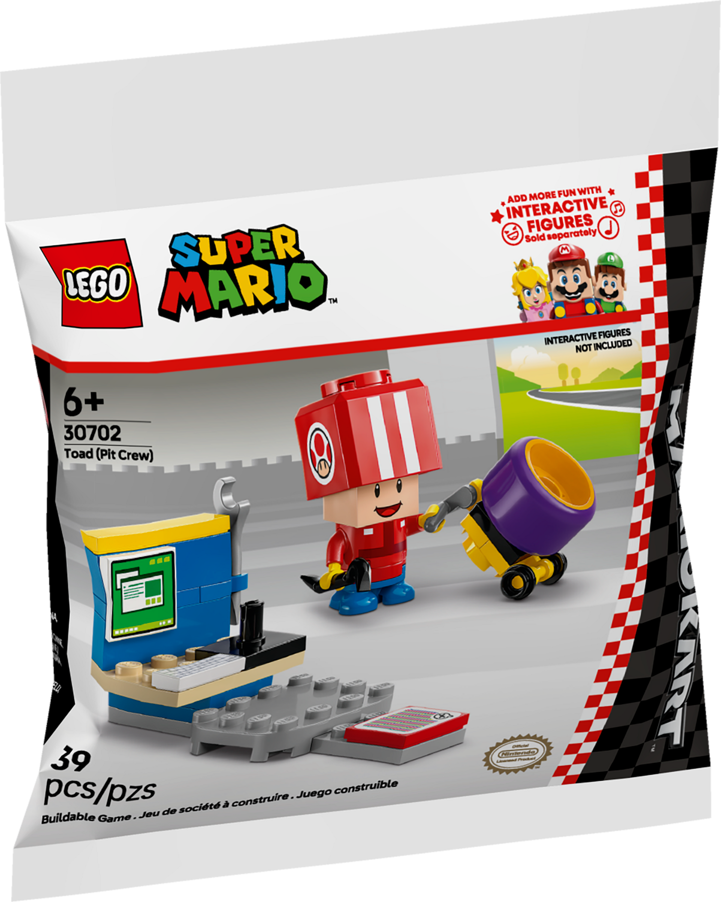 30702 LEGO Super Mario Mario Kart Toad (Pit Crew) Polybag