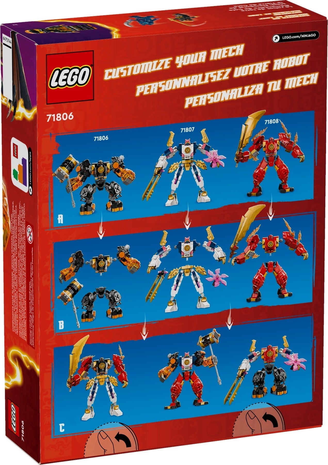 71806 Ninjago Cole's Elemental Earth Mech