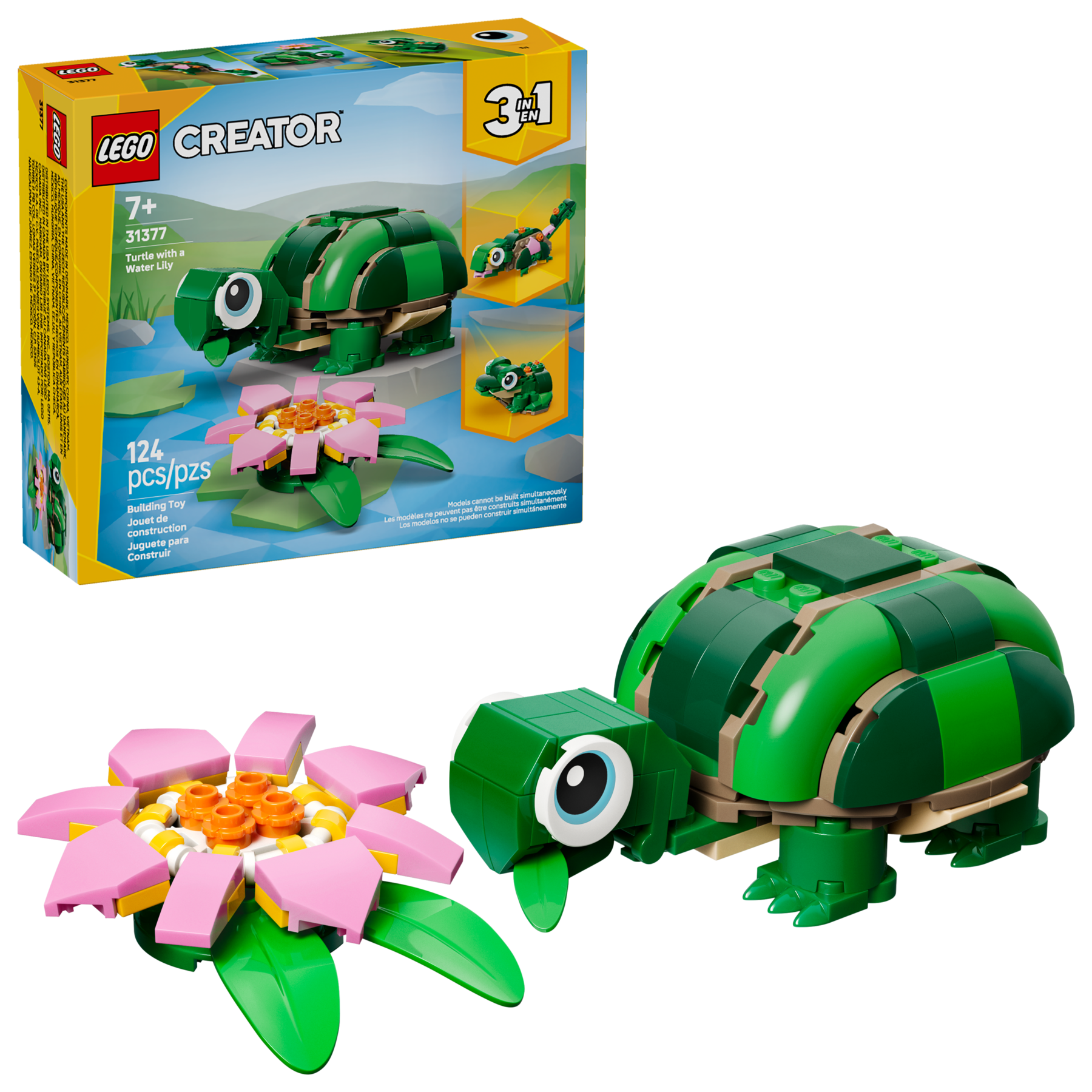 31377 Creator 3-in-1 Turtle with a Water Lily Flower