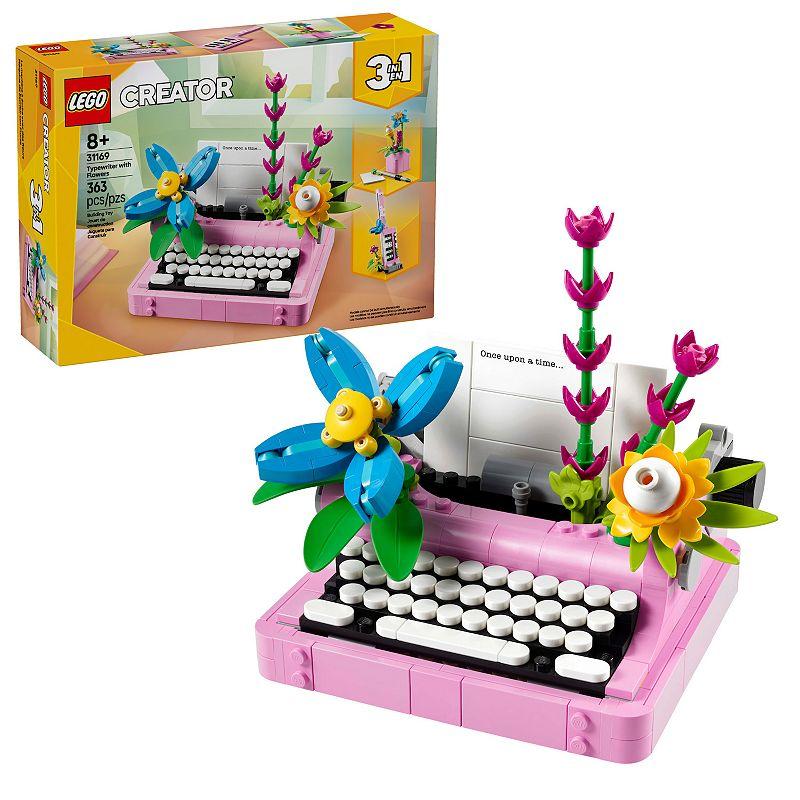 31169 3 in 1 Typewriter with Flowers