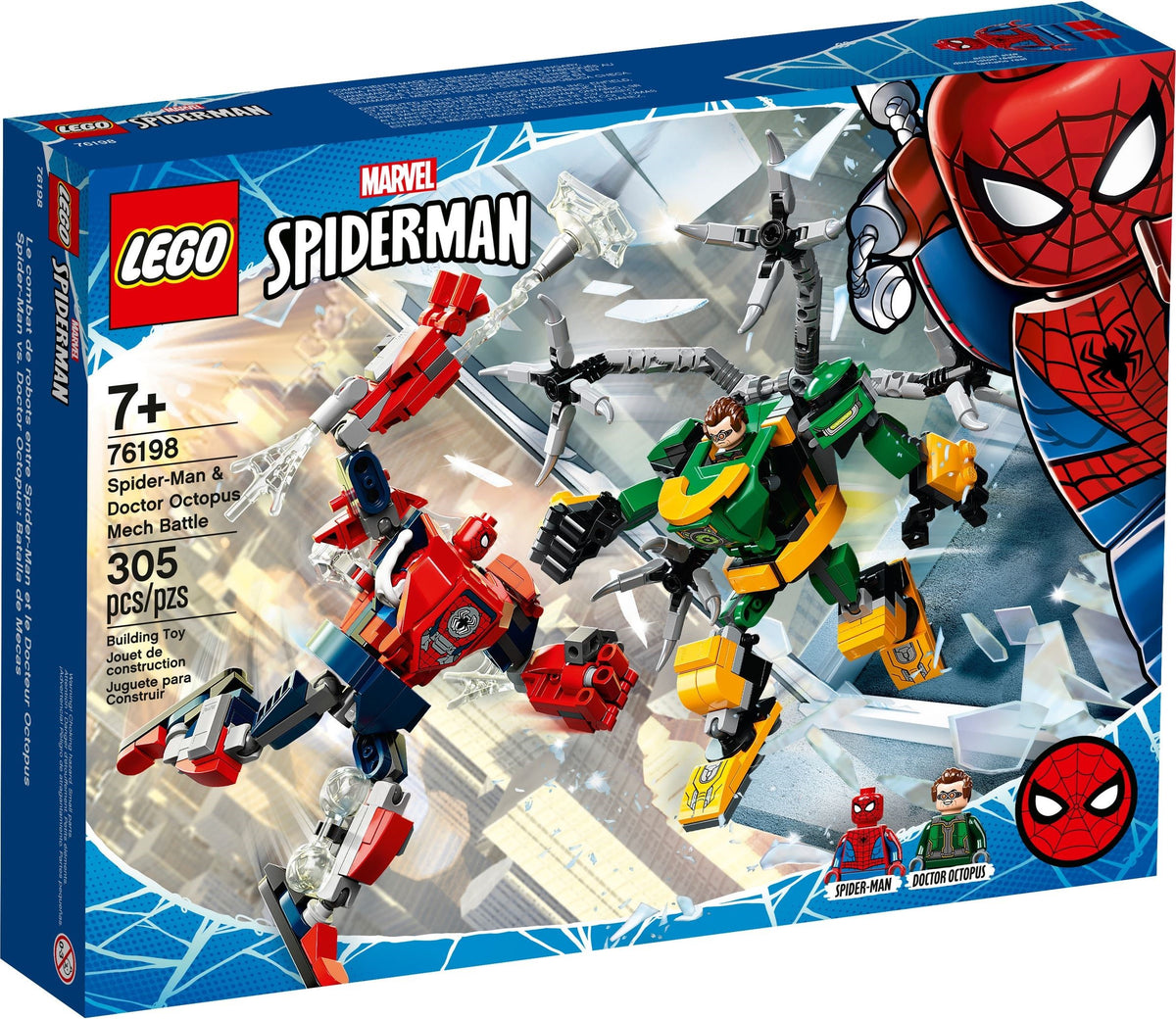 D10-76198 DAMAGED Marvel Spider-Man & Doctor Octopus Mech Battle