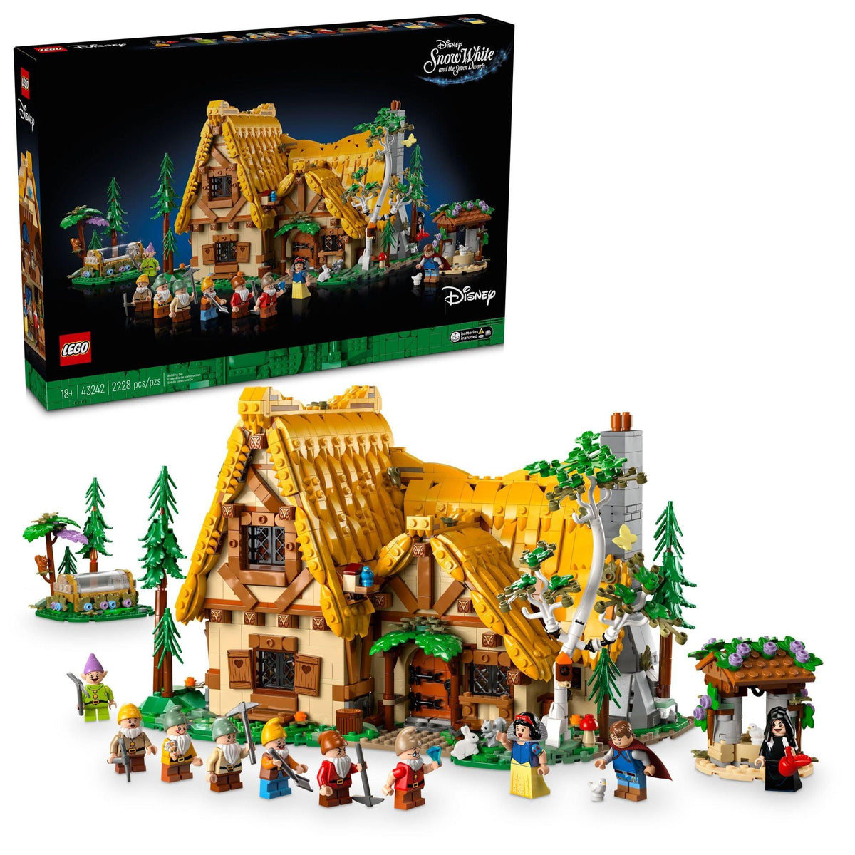 D10-43242 DAMAGED Lego Disney Snow White and the Seven Dwarfs’ Cottage