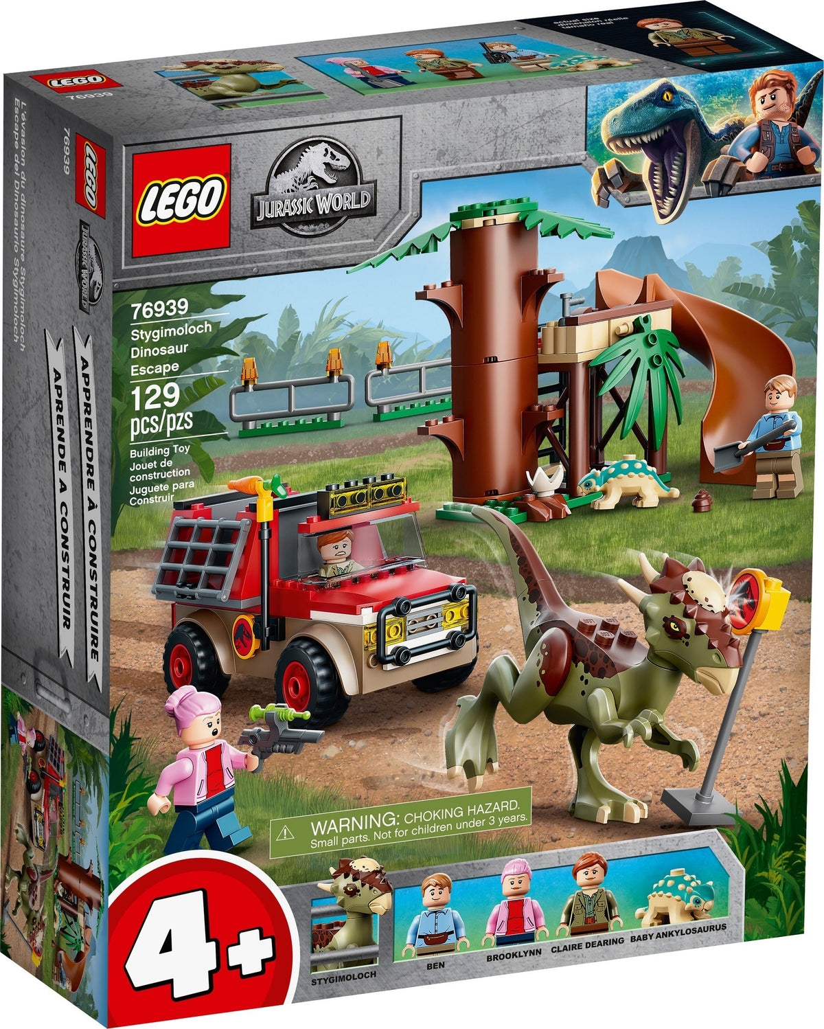 D5-76939 Damaged Stygimoloch Dinosaur Escape
