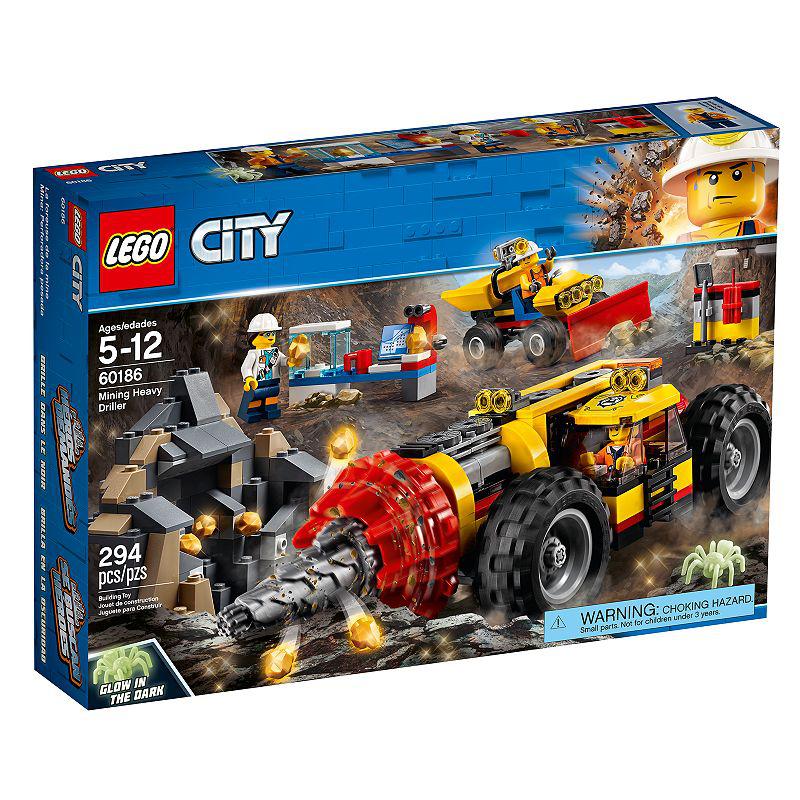 60186 LEGO City Mining Heavy Driller 60186 Building Set (294 Pieces)