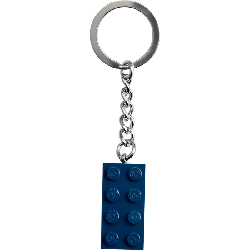 854237 LEGO Earth Blue 2x4 Keyring Key Chain