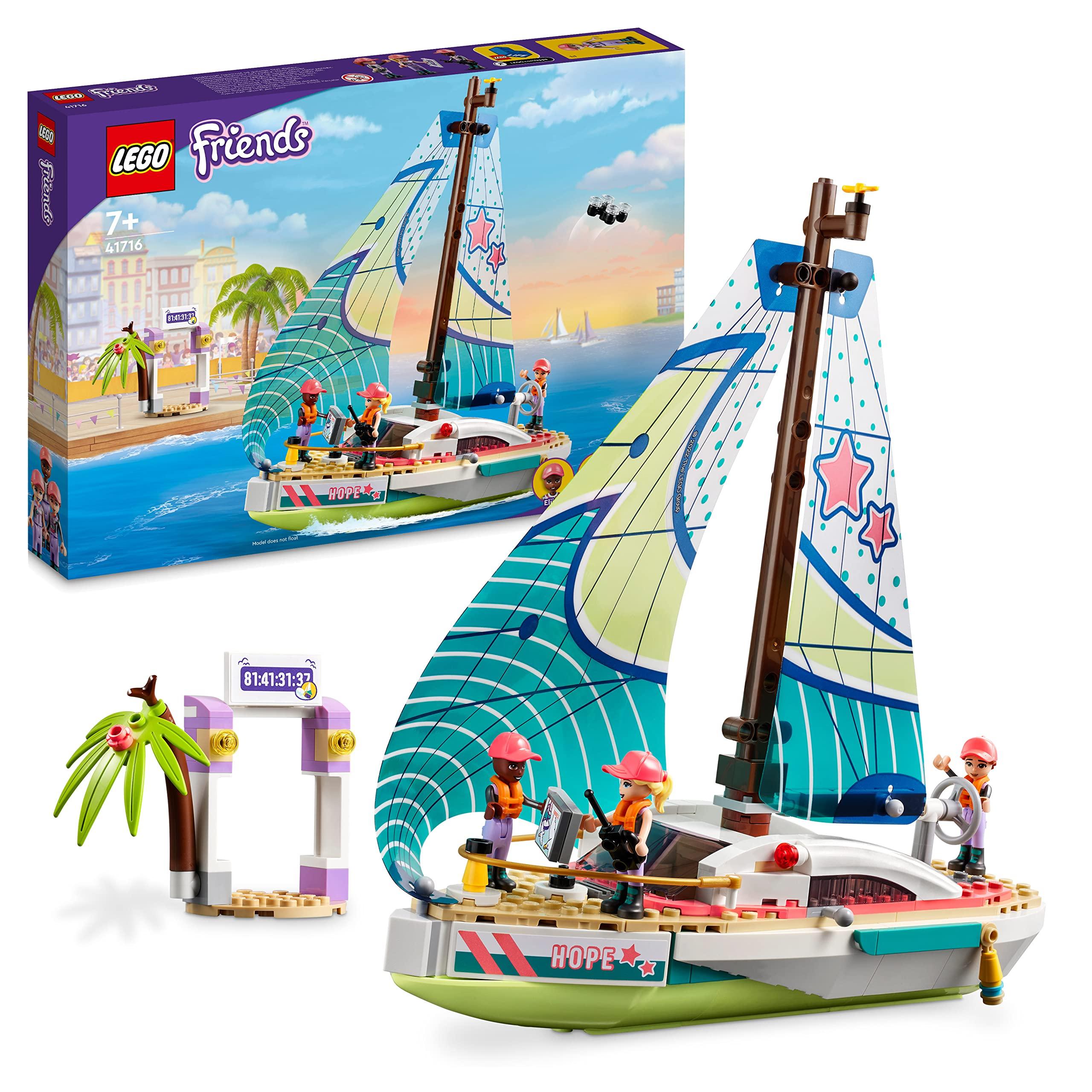 41716 LEGO Friends Stephanie's Sailing Adventure Toy Boat Set, Collectible Gifts for 7 Plus Year Old Kids