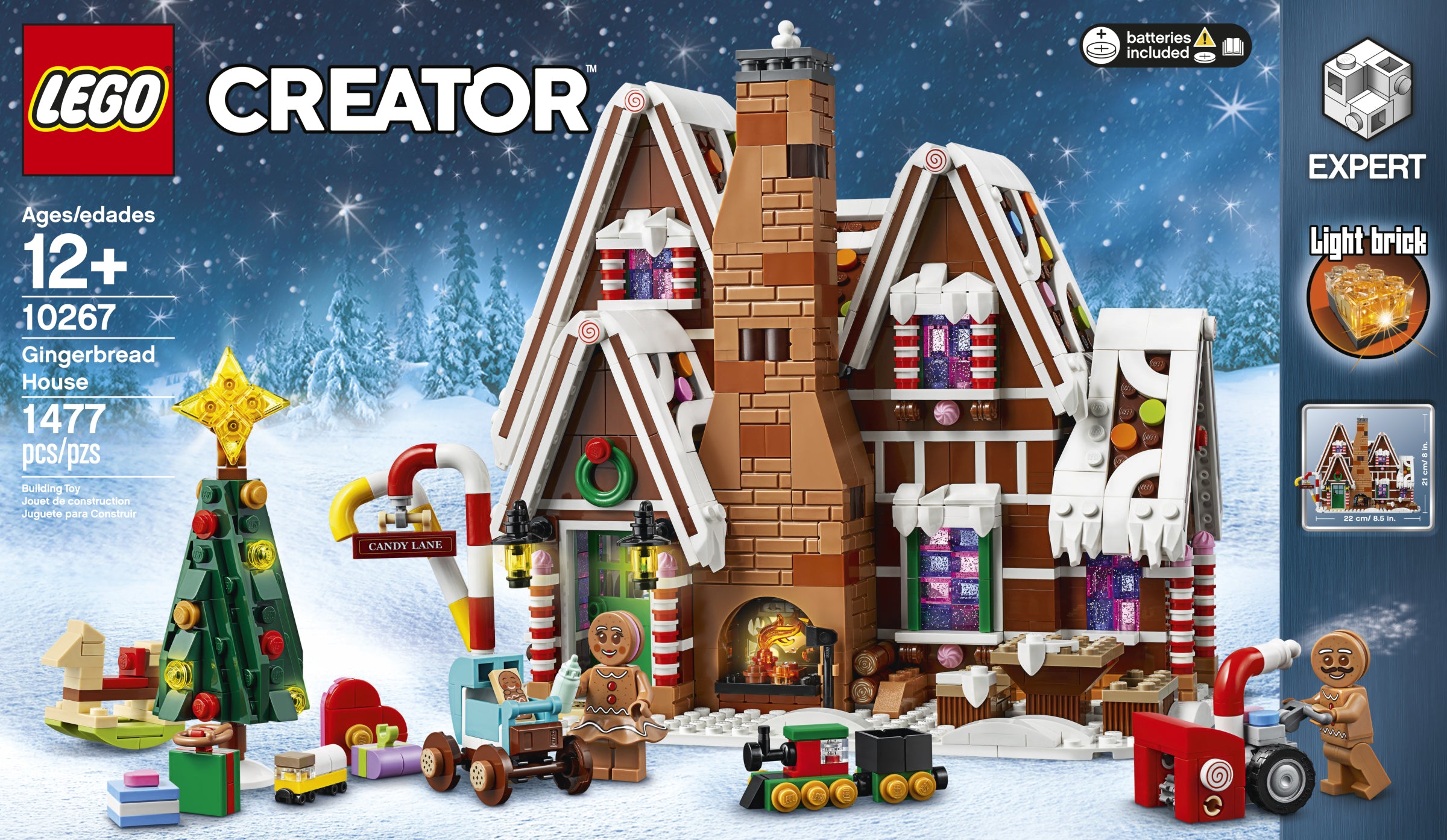 D10-10267 DAMAGED Winter Village Gingerbread House