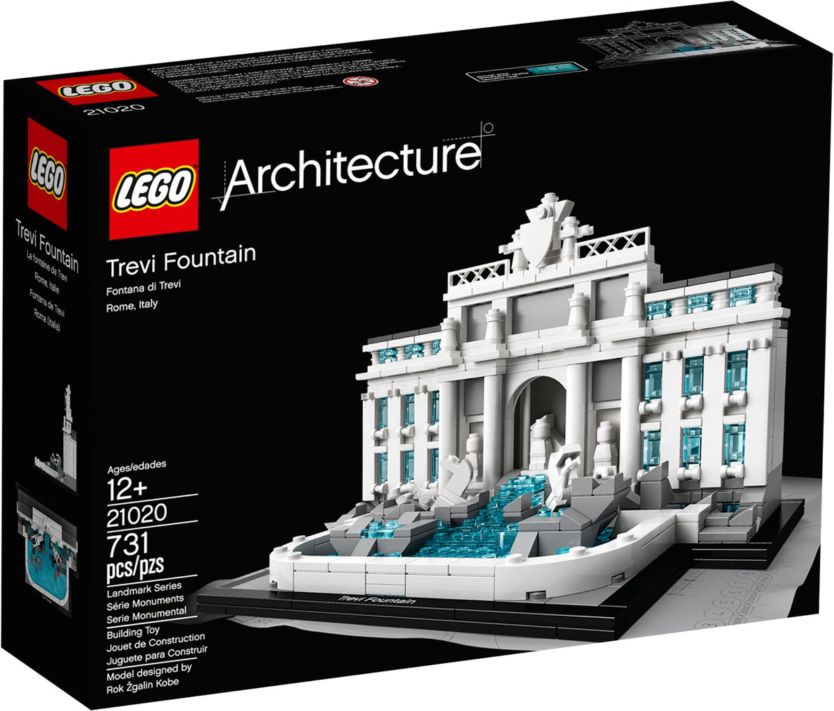 U-21020 Used Lego Architecture Trevi Fountain