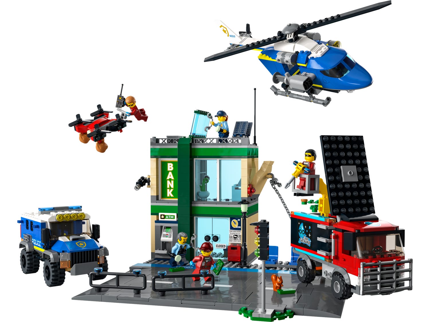 60317 City Police Chase at the Bank