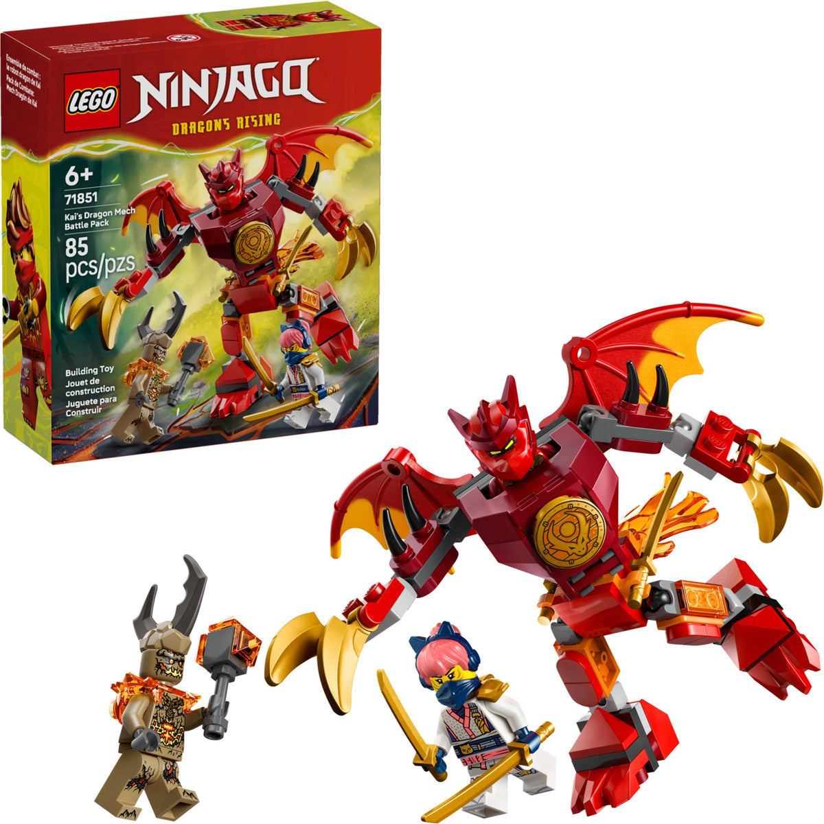 71851 Ninjago Kai's Dragon Mech Battle Pack