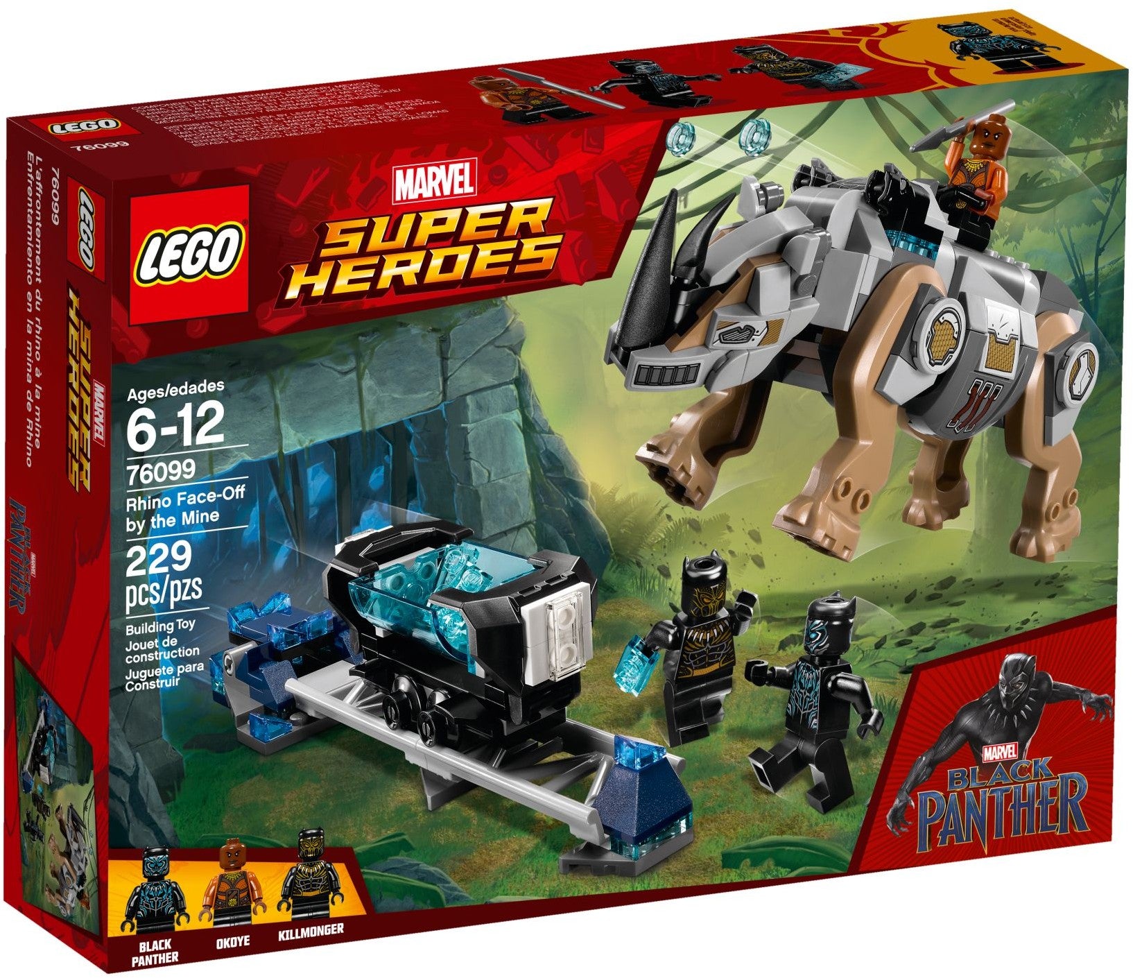 U-76099 USED Lego MARVEL SUPER HEROES Rhino Face-Off by the Mine (Read Description)