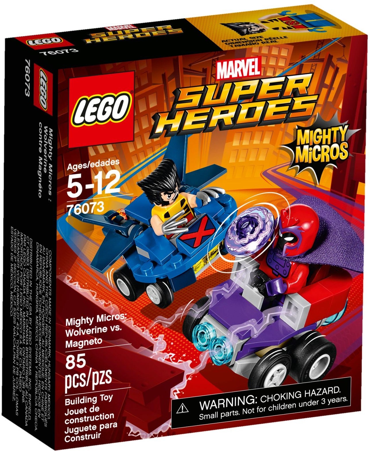 76073 LEGO Marvel Mighty Micros: Wolverine vs. Magneto
