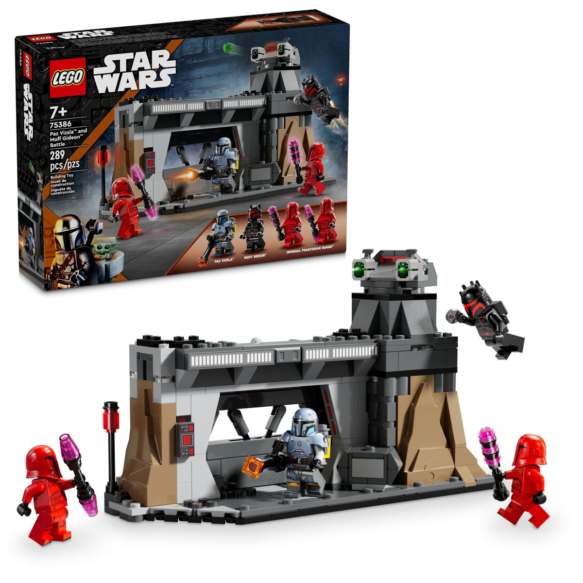 U-75386 Used Star Wars Paz Vizsla™ and Moff Gideon™ Battle
