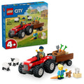 60461 City Red Farm Tractor with Trailer & Sheep
