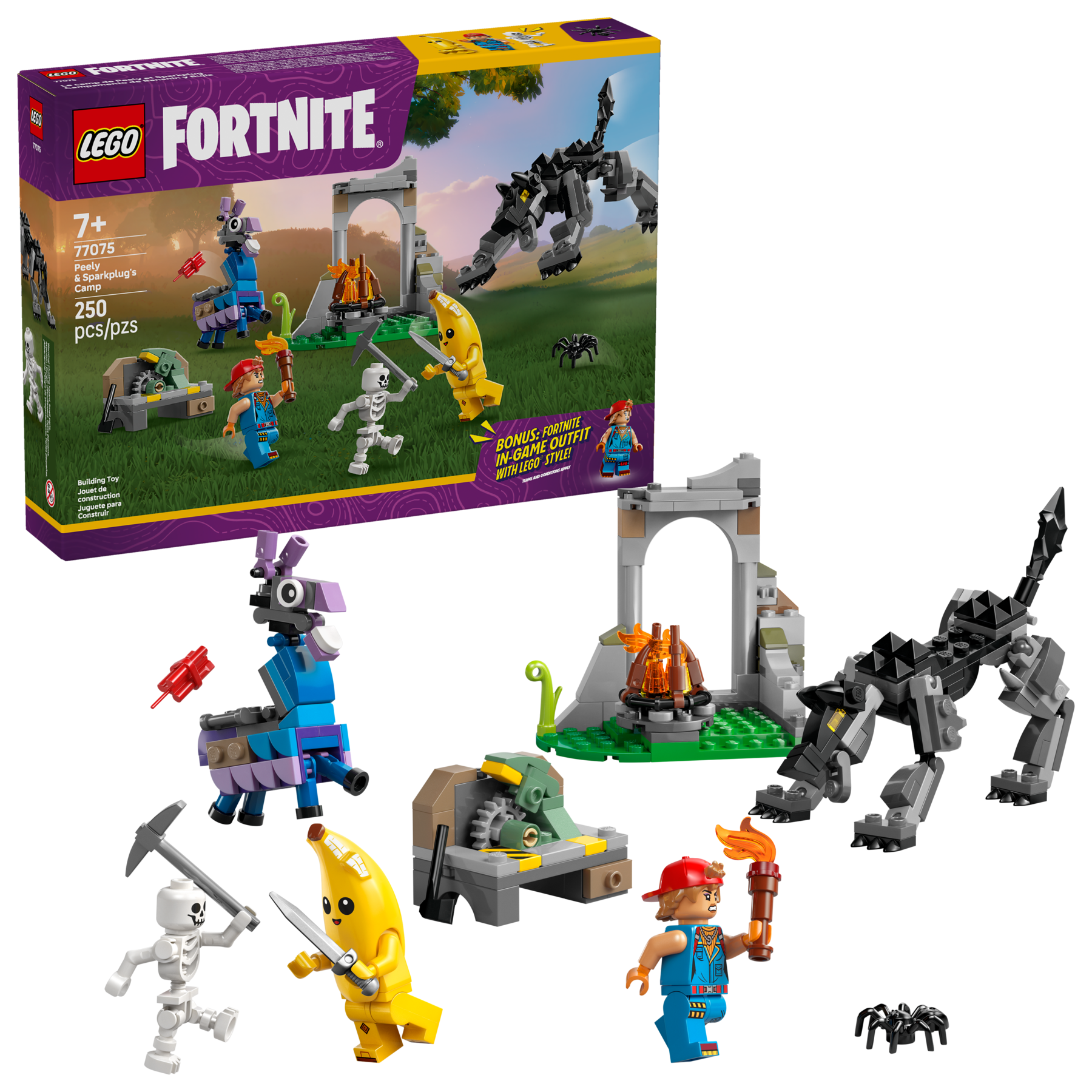 77075 Fortnite Peely & Sparkplug's Camp