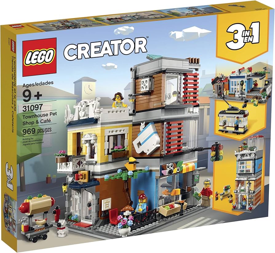 D20-31097 DAMAGED Creator 3-in-1 Townhouse Pet Shop & Café