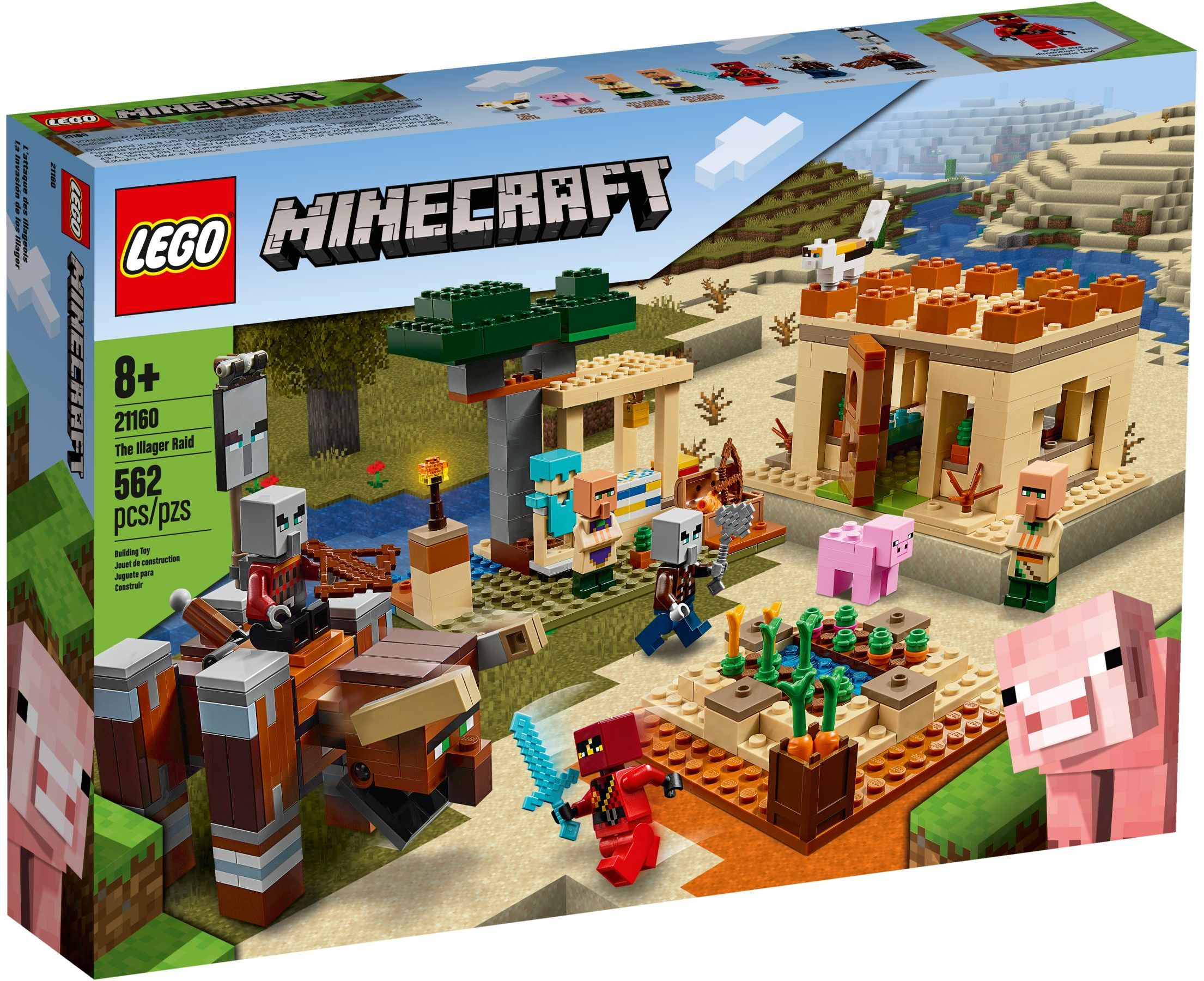 D15-21160 Damaged Lego MINECRAFT The Illager Raid