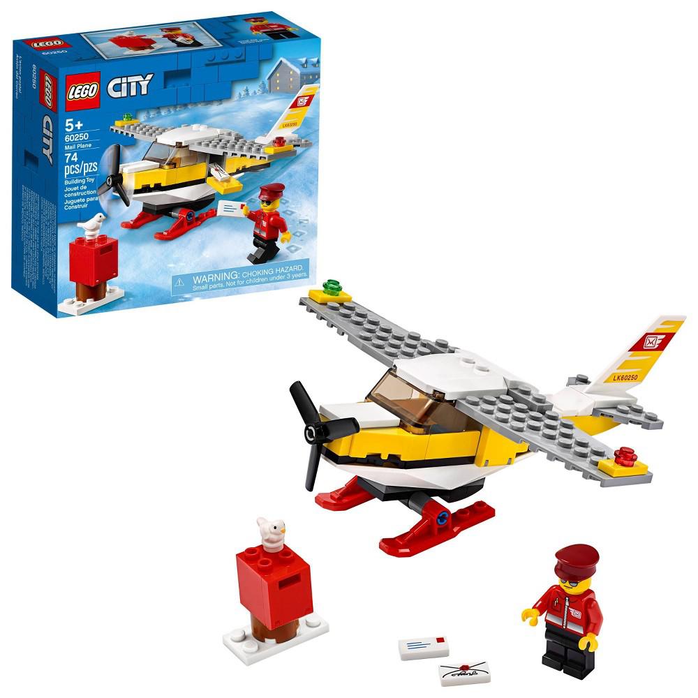 60250 LEGO City Mail Plane Building Set for Kids (74 Pieces)