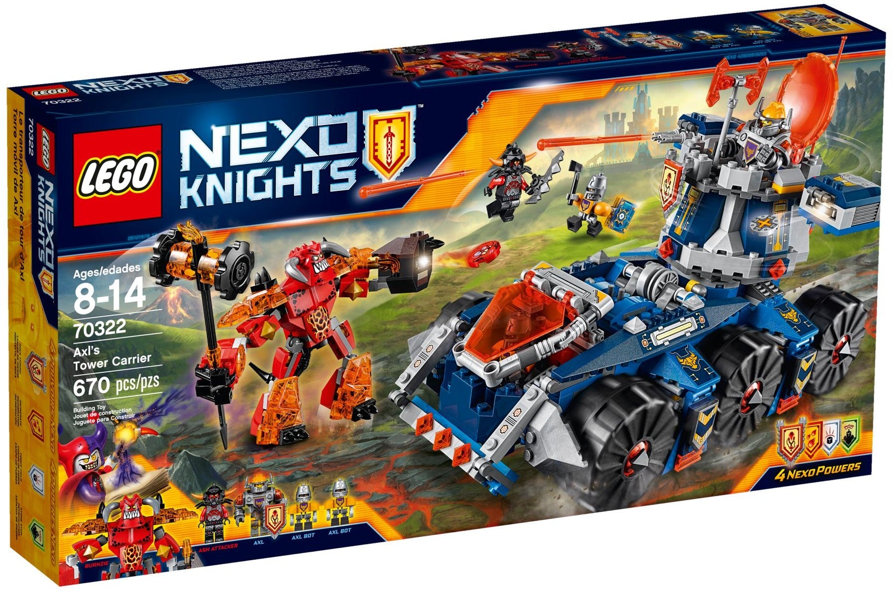 70322 Lego Nexo Knights Axl's Tower Carrier