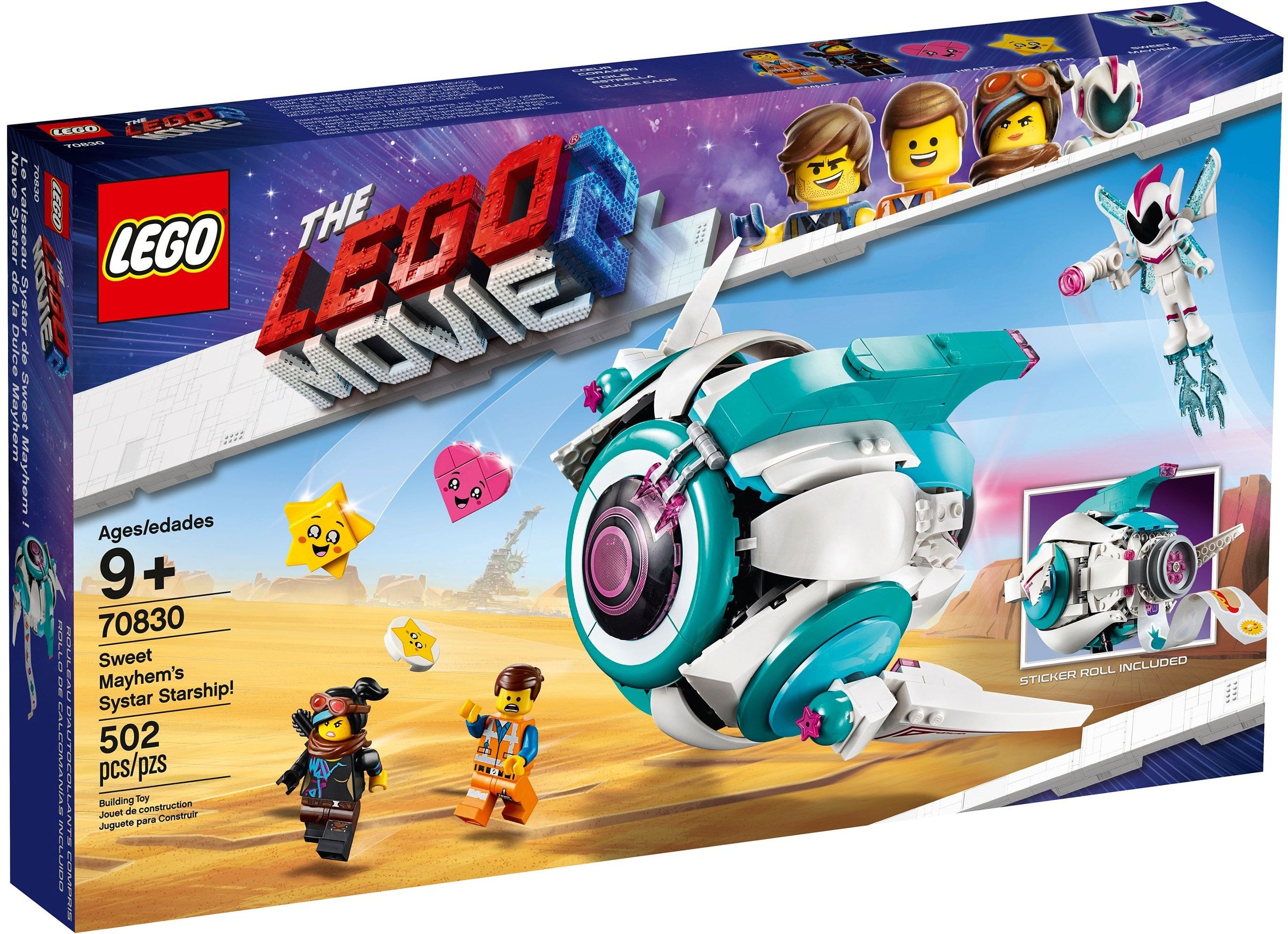 70830 LEGO The LEGO Movie 2 Sweet Mayhem’s Systar Starship