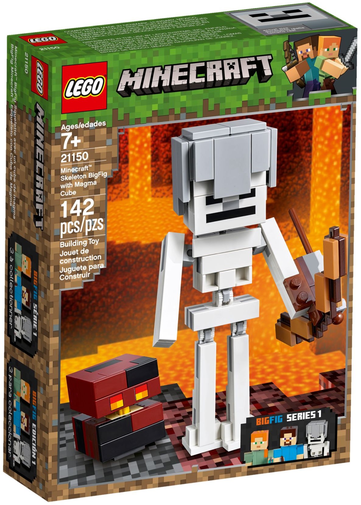 21150 Minecraft Skeleton BigFig with Magma Cube