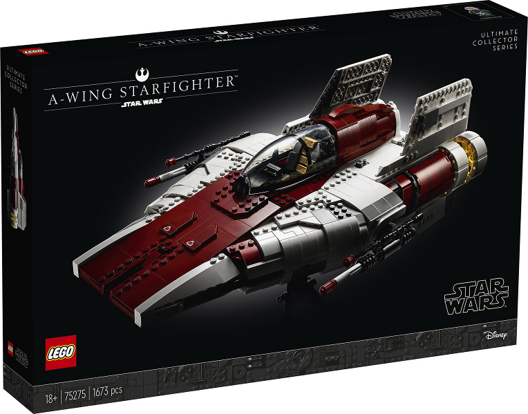 U-75275 USED  LEGO Star Wars A-Wing Starfighter  (read description)