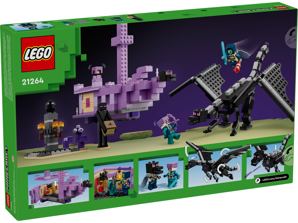 21264 Minecraft The Ender Dragon and End Ship