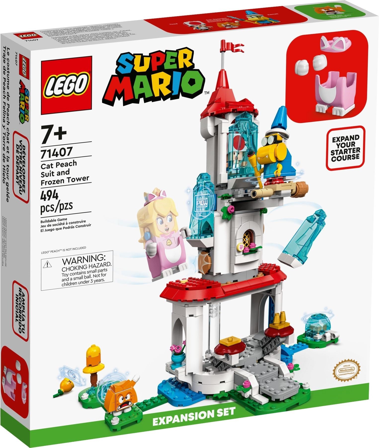 D15-71407 DAMAGED Cat Peach Suit and Frozen Tower Expansion Set