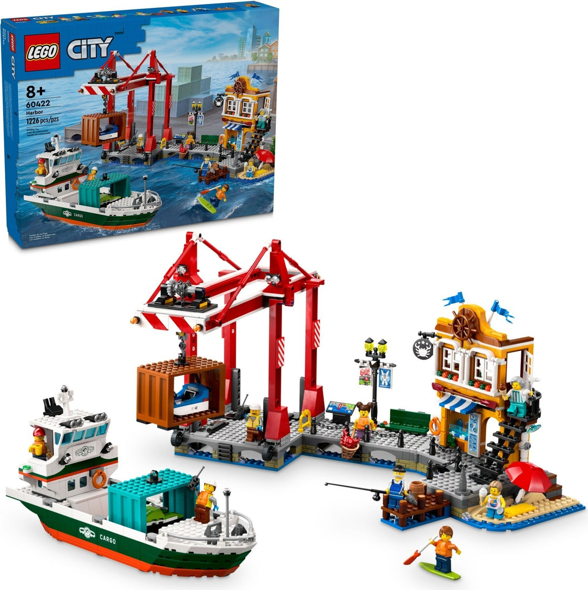 60422 Lego City Seaside Harbor with Cargo Ship