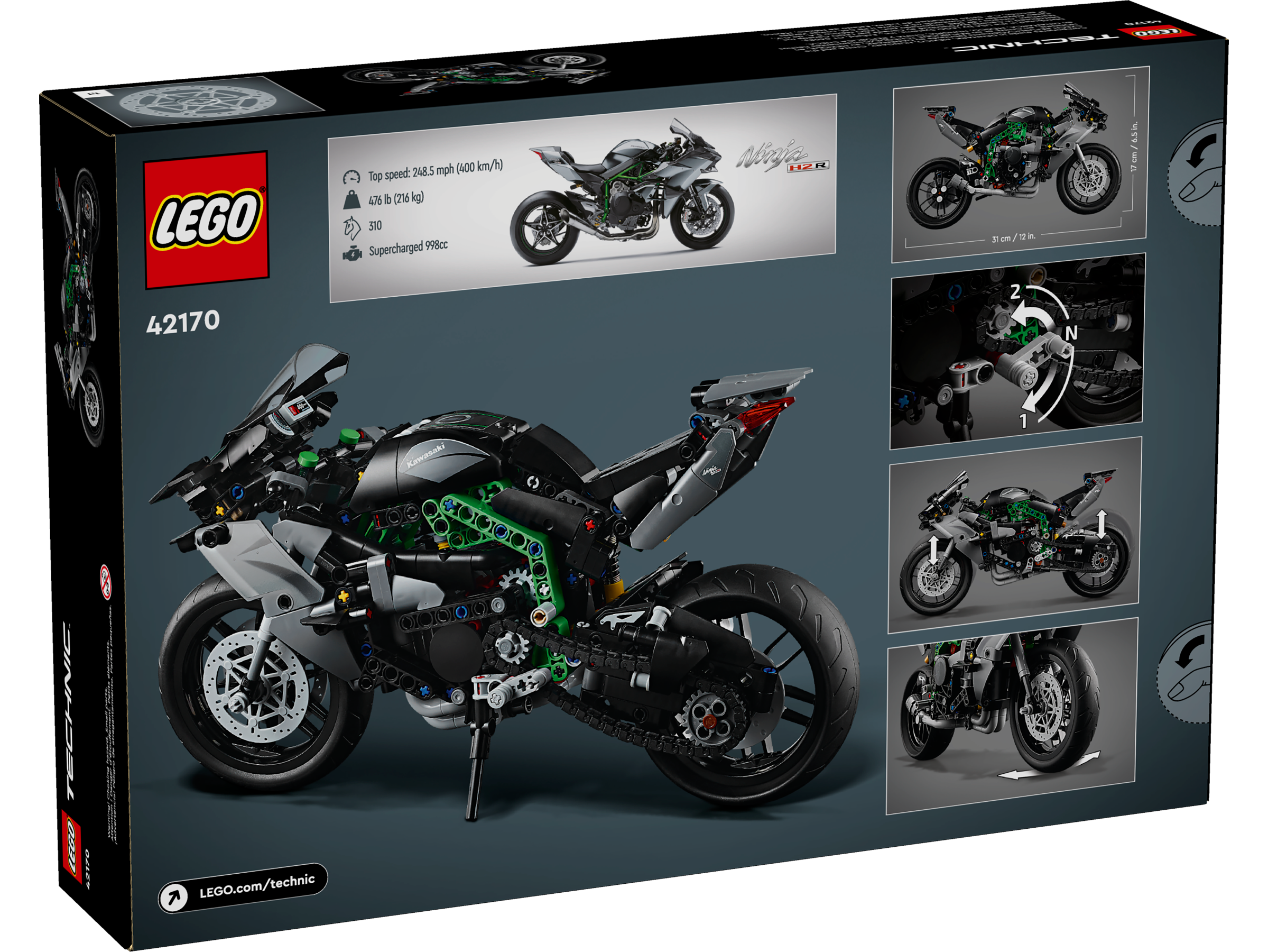 D10-42170 DAMAGED Technic Kawasaki Ninja H2R