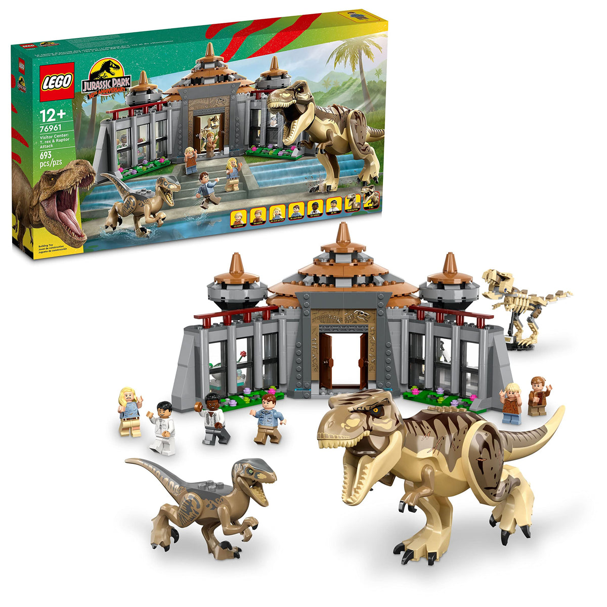 76961 Jurassic World Visitor Center: T. Rex & Raptor Attack
