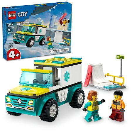 U-60403 Used City Emergency Ambulance and Snowboarder