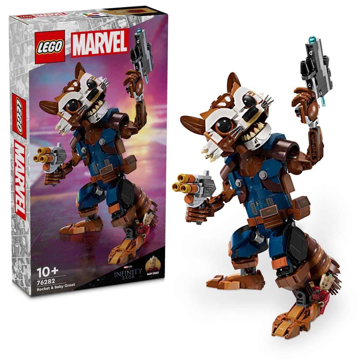 U-76282 USED Super Heroes Marvel Rocket & Baby Groot