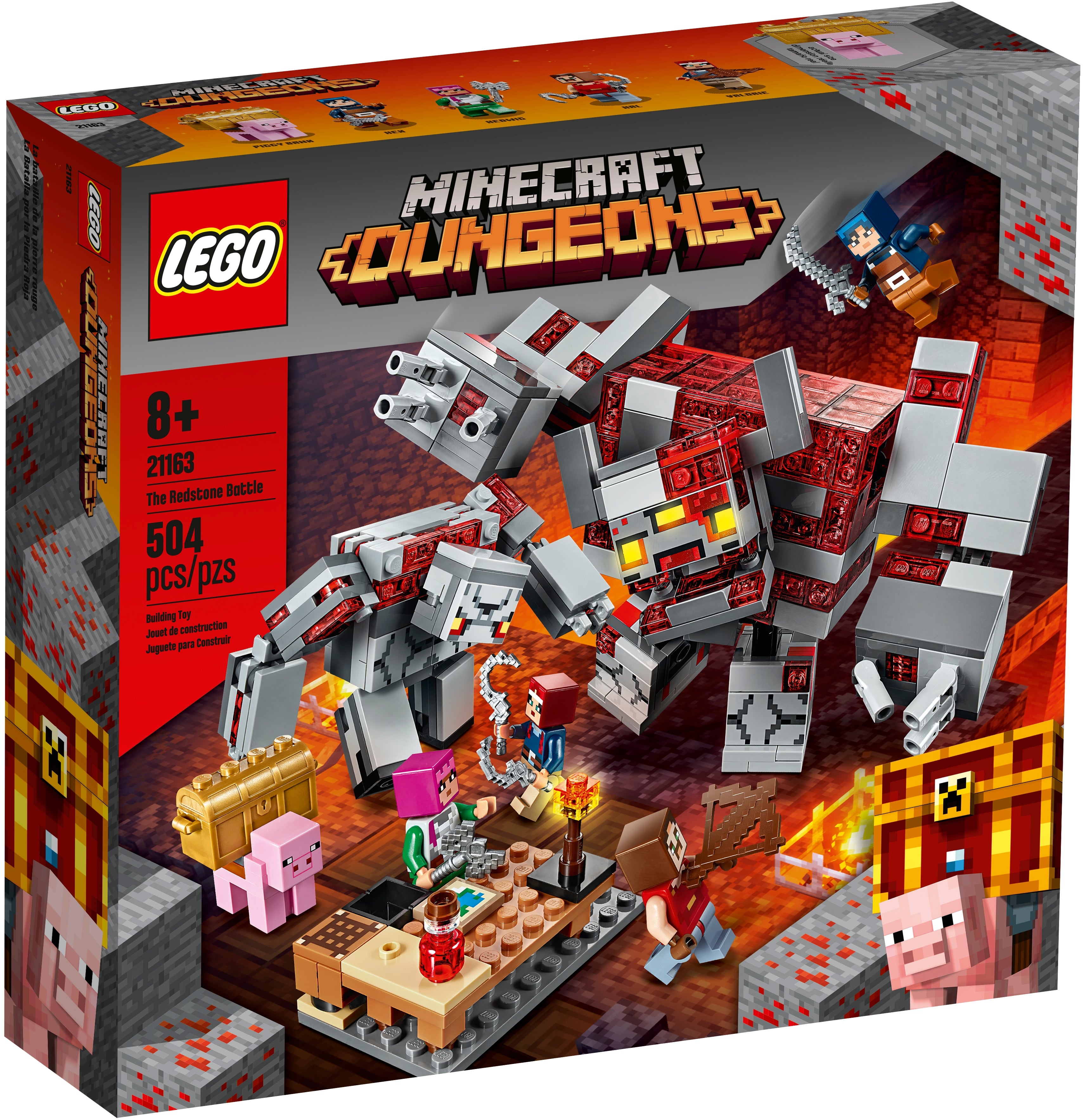 D10-21163 DAMAGED Minecraft The Redstone Battle