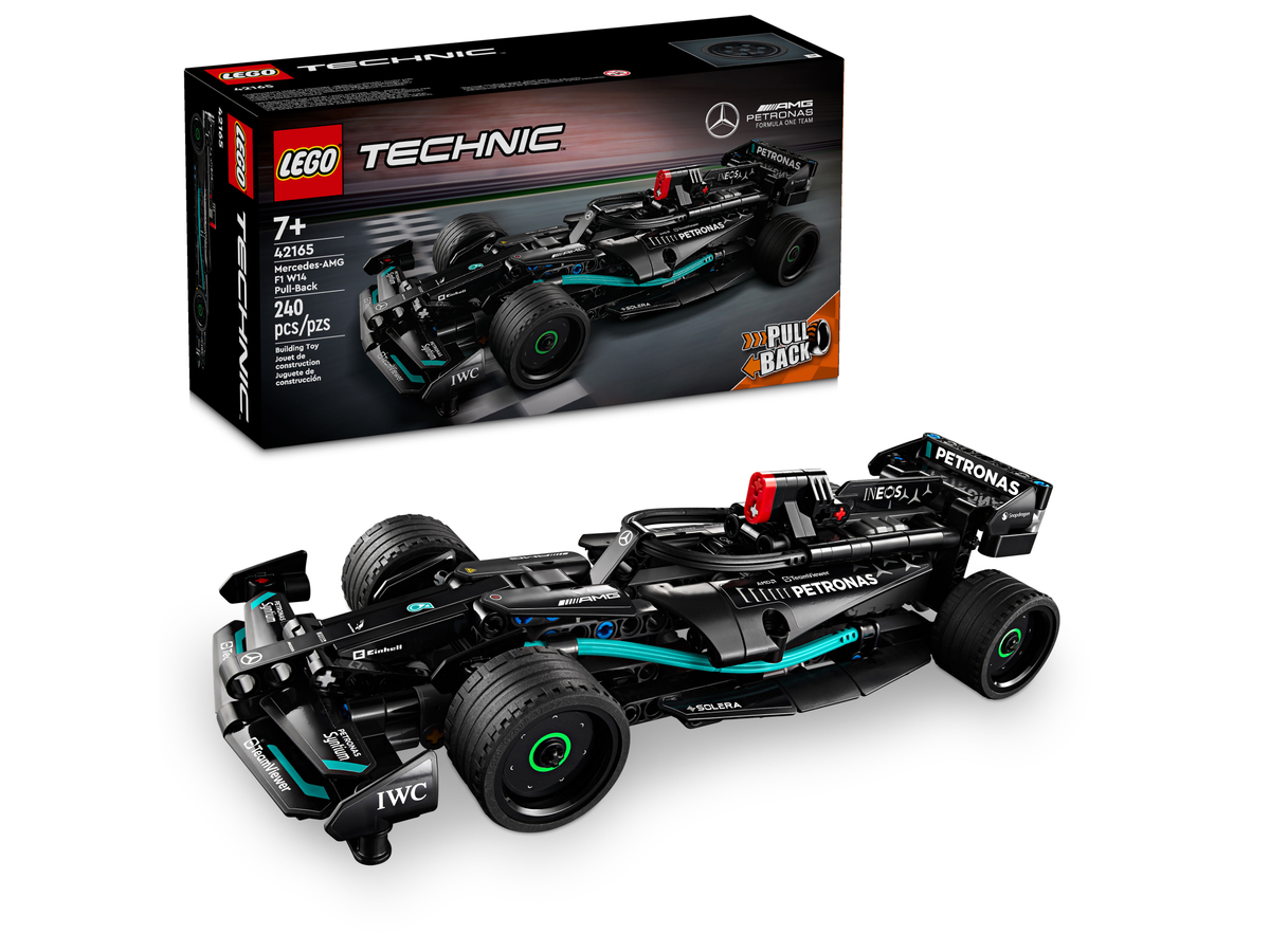 42165 Technic Mercedes-AMG F1 W14 E Performance Pull-Back Race Car Toy