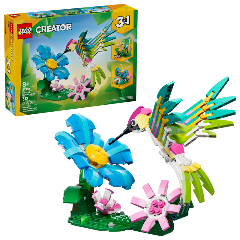 31384 Creator 3-in-1 Wild Animals: Colorful Hummingbird