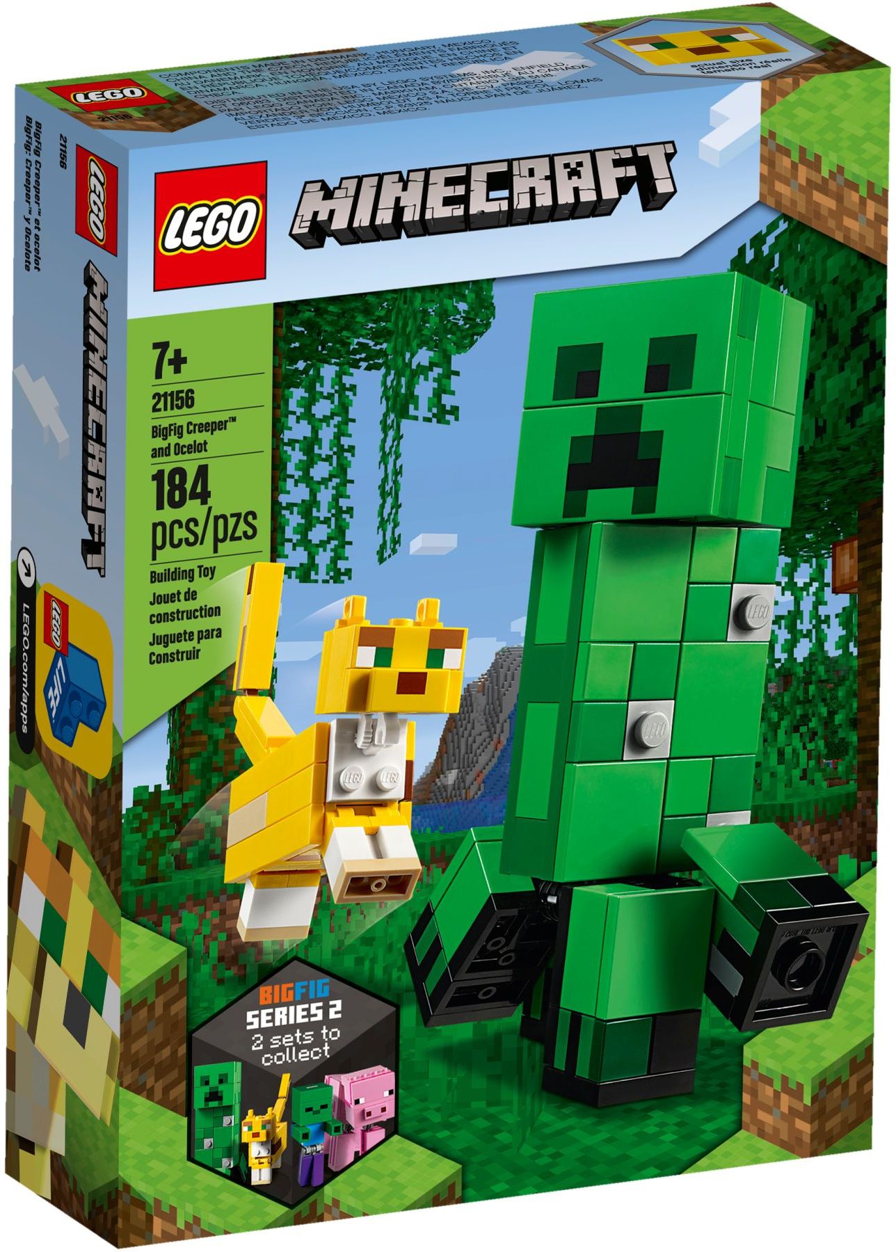 21156 Lego BigFig Creeper™ and Ocelot