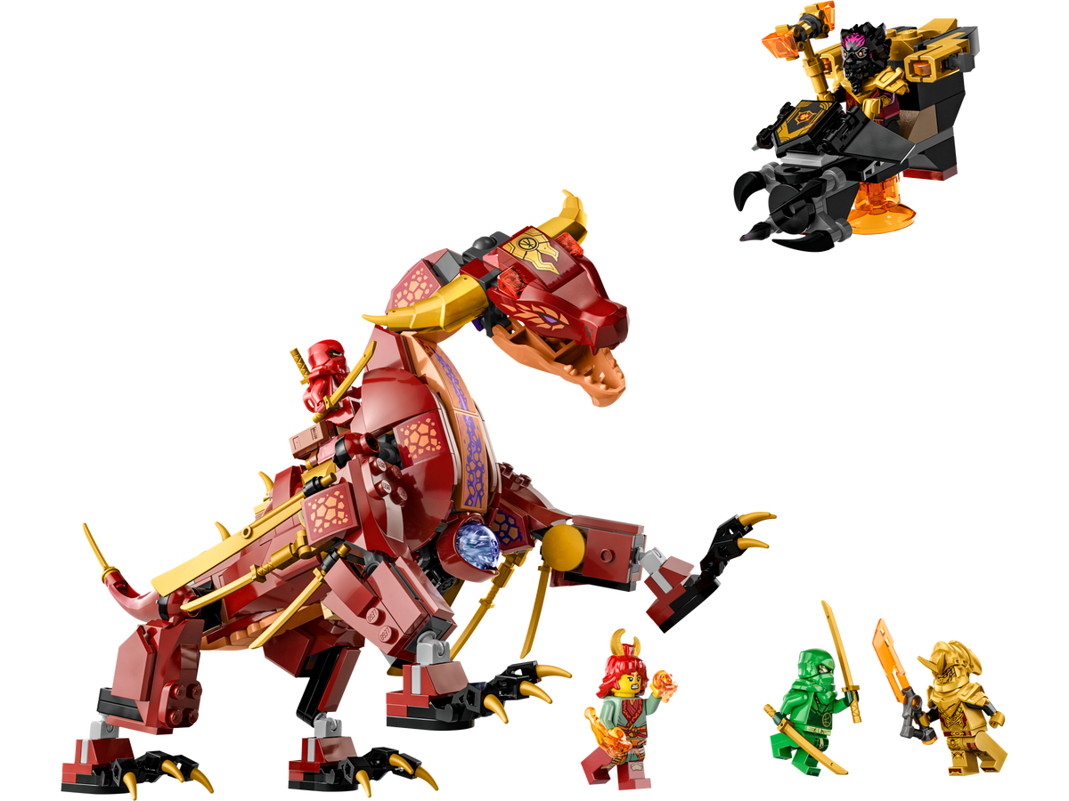 D10-71793 Damaged Ninjago Heatwave Transforming Lava Dragon